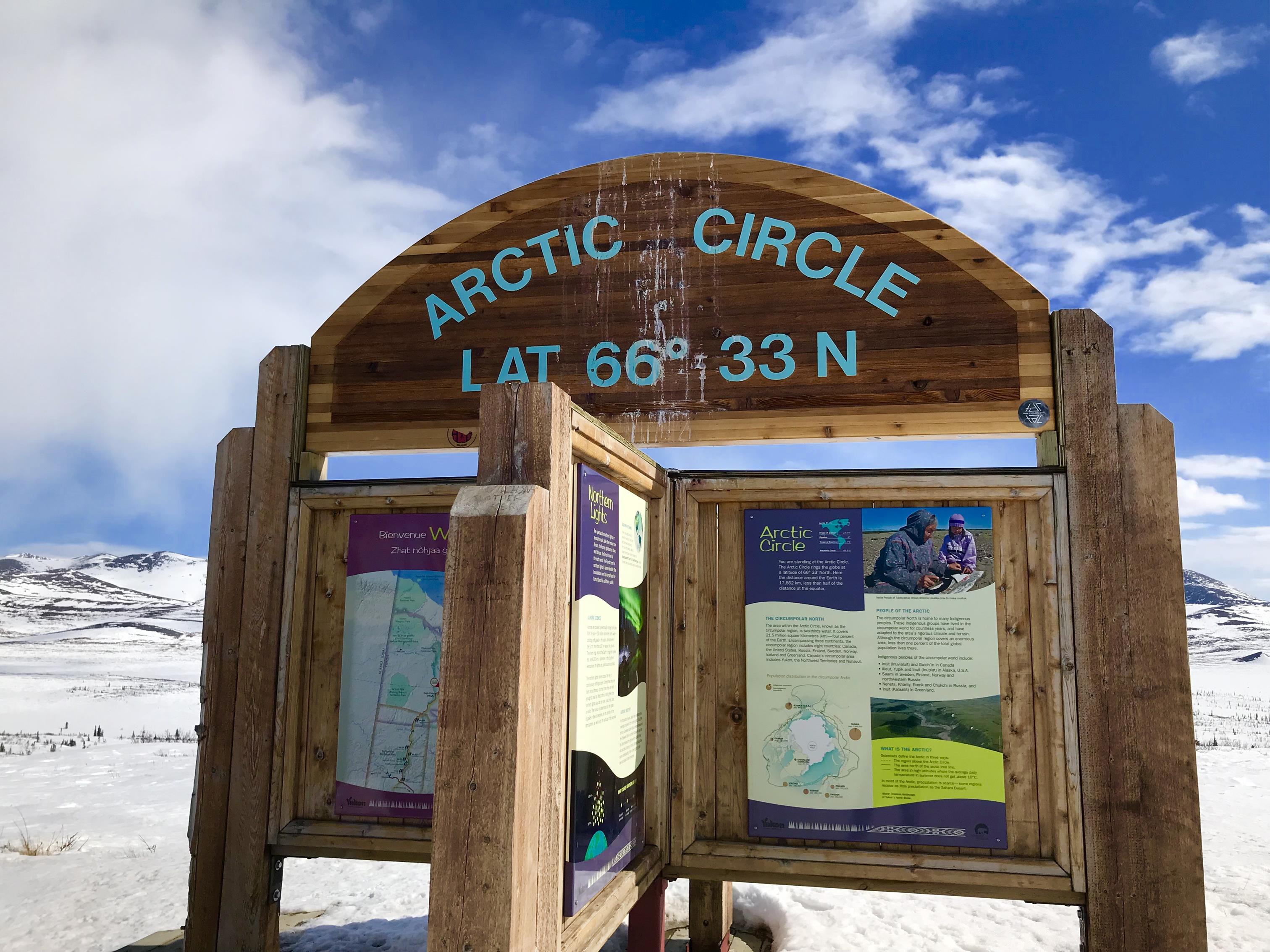 Arctic-Circle-Schild